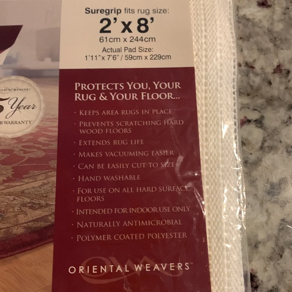 Suregrip non-slip rug pad
